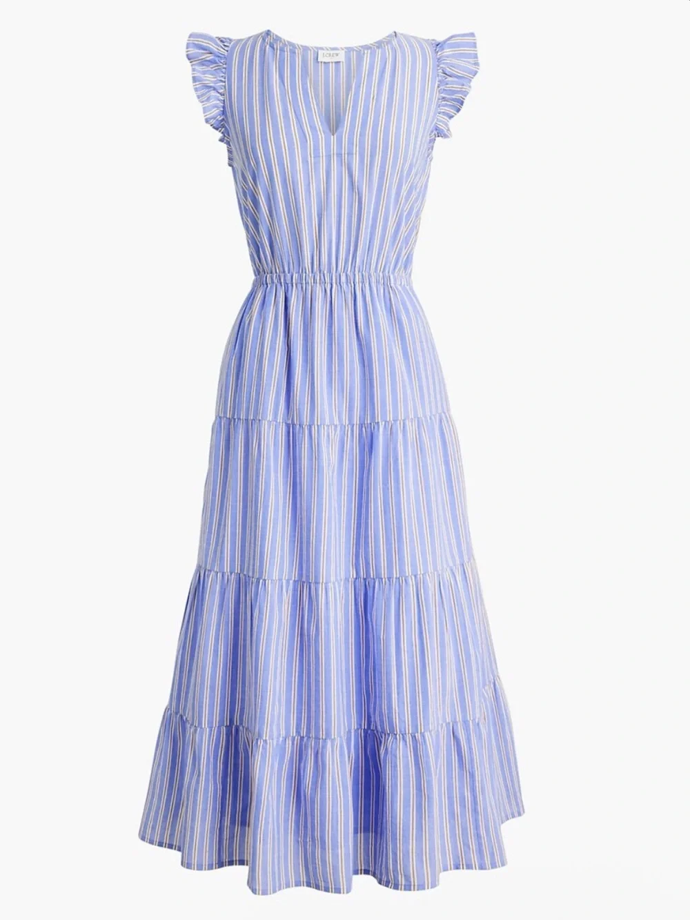 J Crew Striped Blue Dress
